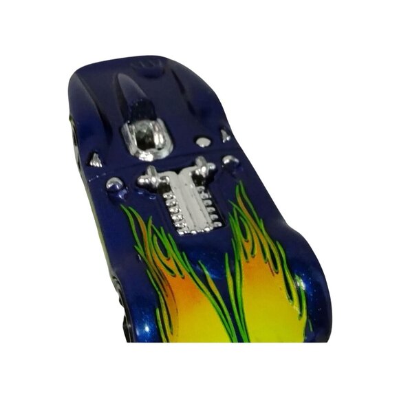 Hot Wheels Turbolence Blue with Flames Vintage 1999 Loose Diecast Car - Picture 3 of 7